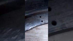 Сварка чугуна.Результат сварки чугунной детальки аргоном