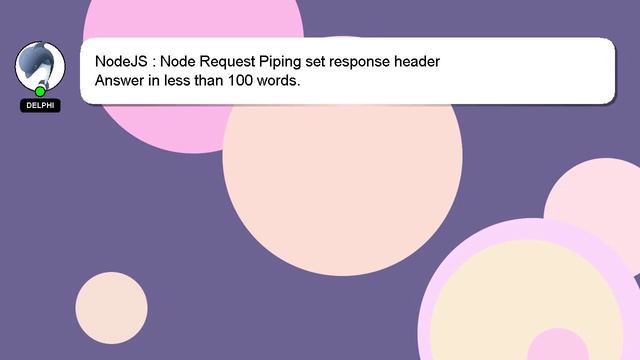 NodeJS : Node Request Piping set response header