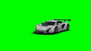 проезжает машина на зелёный фоне