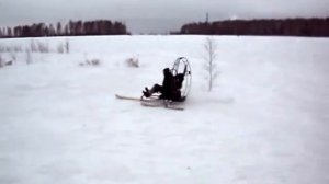 самодельные аэросани с парамотором тайга