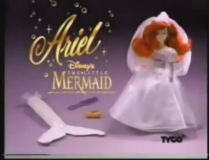 TYCO 1991 Ariel the Little Mermaid Tour Kingdom & Wedding Dolls
