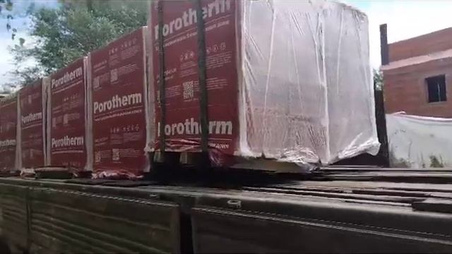 Отзыв о доставке и разгрузке керамических блоков Porotherm компанией Блок Сток 27.07.23