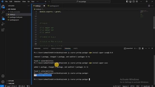 Learn Node Js - #39 - in 2023 |  Global Package