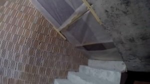 Как закрыть лестничный проем на зиму.
