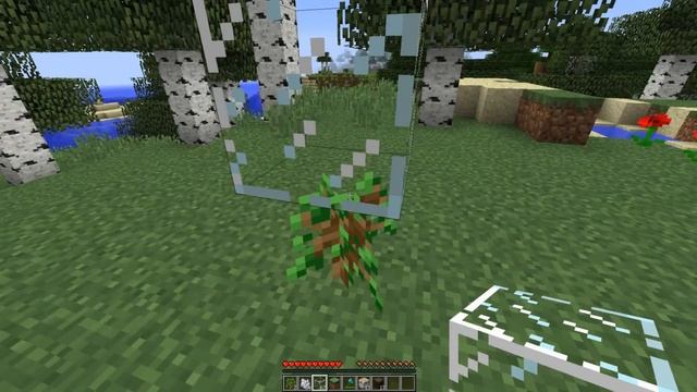 Minecraft. Хитрости. Рубка деревьев и создание фермы смотреть онлайн