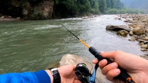 КАК ПОЙМАТЬ ФОРЕЛЬ В ГОРНОЙ РЕКЕ! РЫБАЛКА В КАРПАТАХ!