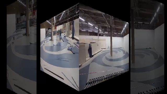укладка под дизайн гетерогенного линолеума.