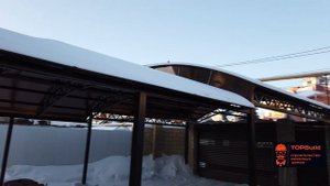 Двухуровневый Навес под два автомобиля