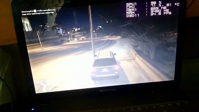 Ноутбук, Packard Bell EasyNote, Core i5 2450m 2.5 Ггц GT 620M тест в GTA 5 смотреть онлайн