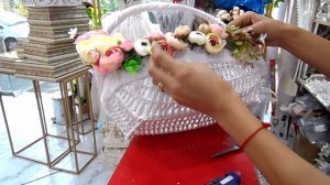 DIY  Wedding basket decoration/Украшение свадебной корзины/Զամբյուղի ձեվավորում ծաղիկներով/