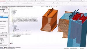 Этап 8 - Сборка поверхностей нагрева парового котла в среде SolidWorks