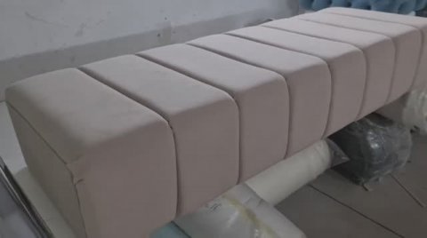 Прикроватная мягкая банкетка своими руками. Делаем сегментную банкетку. Банкетка-тумбочка.