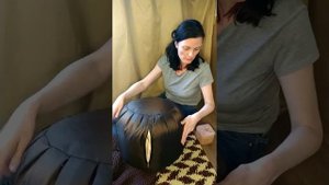 Показываю секреты вязаного пуфа