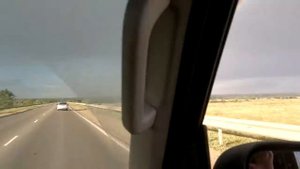 Редкое явление. Радуга во все небо.