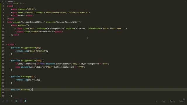 HOW TO - Adding JavaScript Events to HTML Elements in JavaScript | JavaScript Tutorial for Beginner