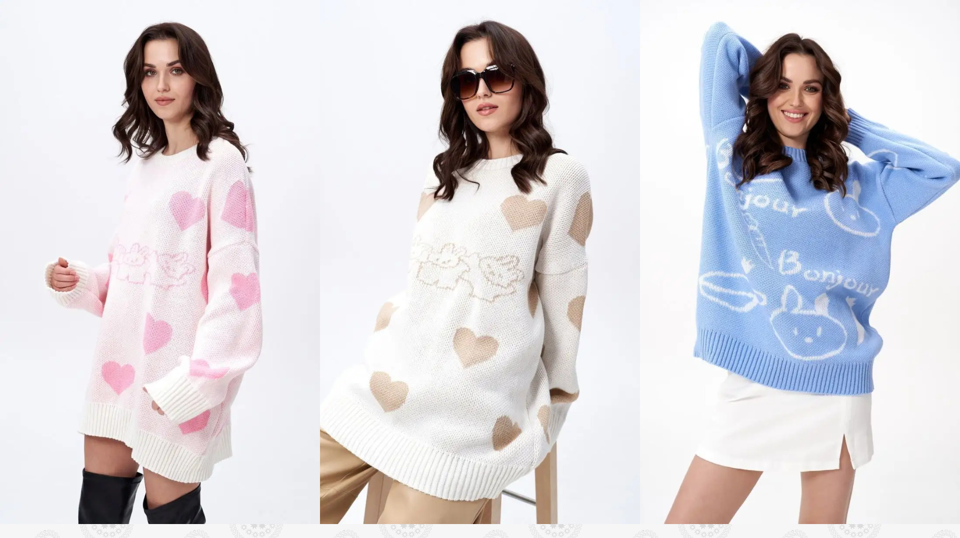 Топовые свитера оверсайз на Wildberries