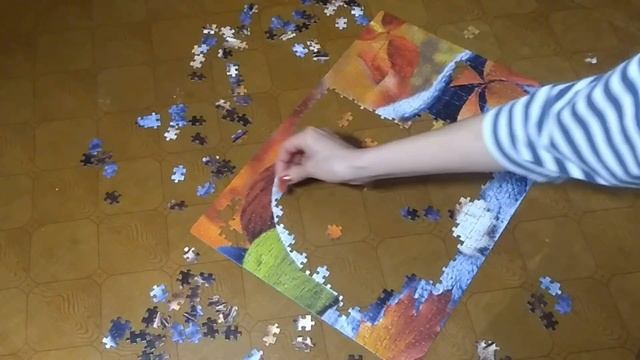 Собираем пазл на 500 деталей за 3 минуты смотреть онлайн