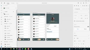 Complete chat app ui/ux in adobe xd