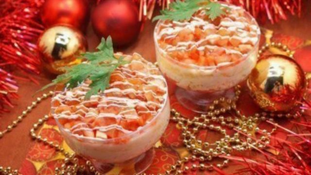 Салат с красной рыбой рецепт приготування в описах смотреть онлайн