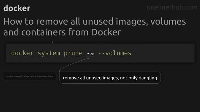 How to remove all unused images, volumes and containers from Docker #docker смотреть онлайн