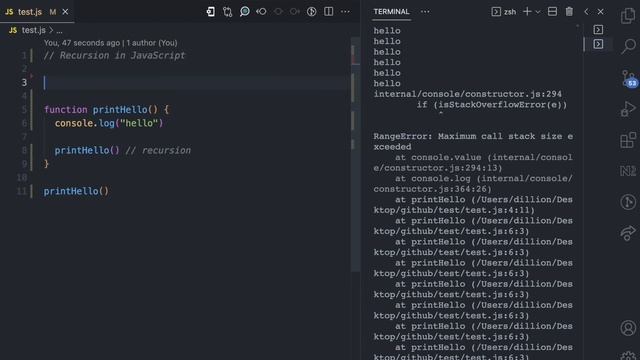 Recursion in JavaScript, Simplified