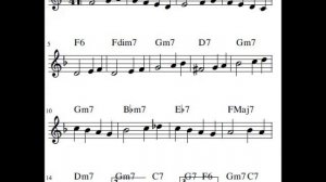 SMILE Charlie CHAPLIN Backing track for Bb instruments TRUMPET SAX CLARINET