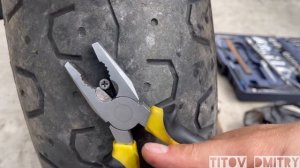 Жесть?, Наехал на саморез, Honda VTR 1000F