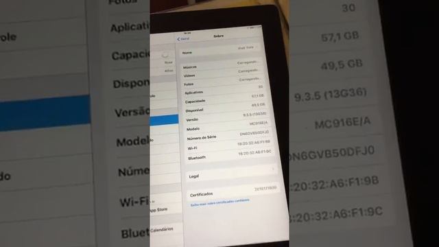 Ipad 2 versão : Mc916e/a anunciado no Mercado Livre 64 GB