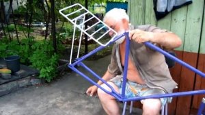 Устанавливаем трубку для крепления сидения на велосипед ХВЗ