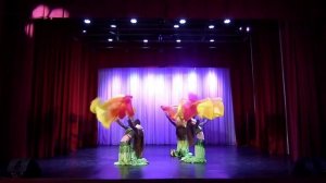 Восточный танец с веерами-вейлами, детская группа Ансамбль "САНТЭ"