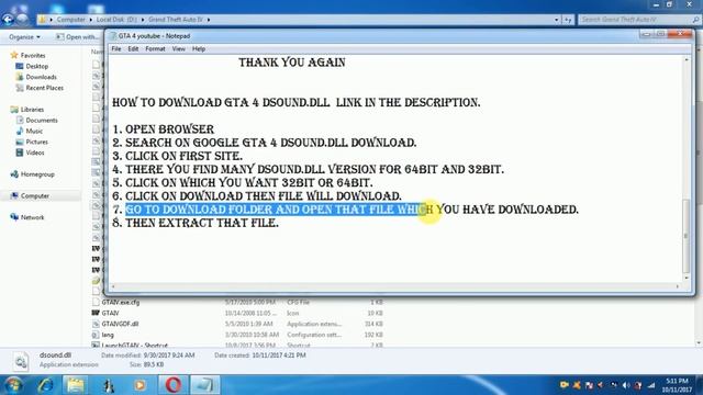 GTA IV:how to fix Error EFCreator in module Dsound.dll