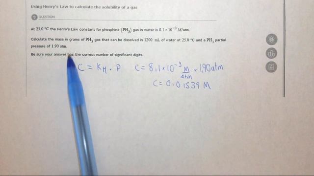 15 5e Using Henry's Law to calculate the solubility of a gas смотреть онлайн