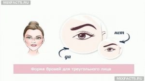 Брови: Правильная форма по типу лица.
