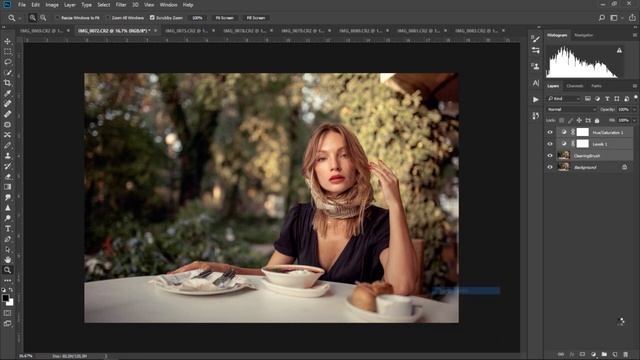 Ретушь и цветокоррекция портретов в Photoshop Tеst