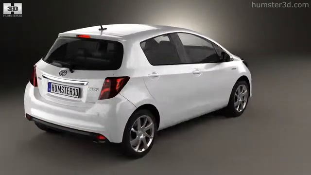 Toyota Yaris 5-door 2015 by 3D model store Humster3D.com смотреть онлайн