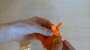 Как слепить из воздушного пластилина лису????