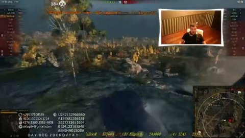 Актёр бомбит очень сильно в WoT.