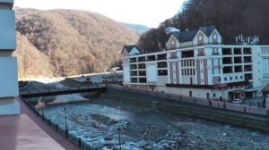 Вид на курорт Роза Хутор из отеля Рэдиссон