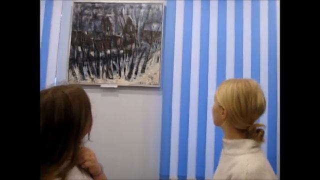 Лисий Нос. Выставка "Первый снег или урок краеведения". Художник Захаров О.В. смотреть онлайн