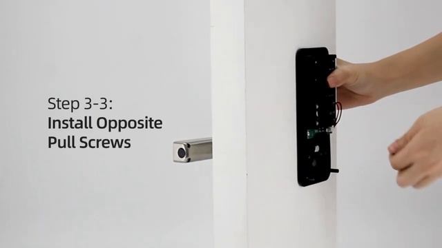 Установка умного электронного Bluetooth замка Selock Hotel Small F на деревянные двери