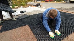 Создание экопарковки?#ландшафтныйдизайн #стройка #экопарковка#благоустройство #озеленениеучастка