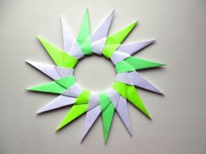 Оригами звезда схема - Оригами из бумаги Сюрикен