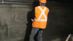 Нанесение гидроизоляции Пенетрон Машинным способом 2