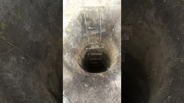 Копка колодца в одиночку.