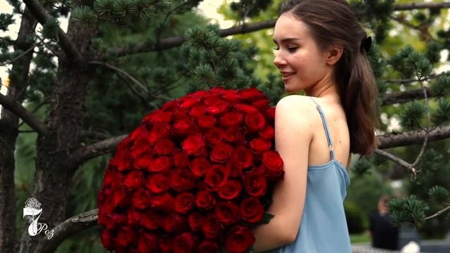 7 роз Днепр ♡ Букет из 101 красной розы смотреть онлайн