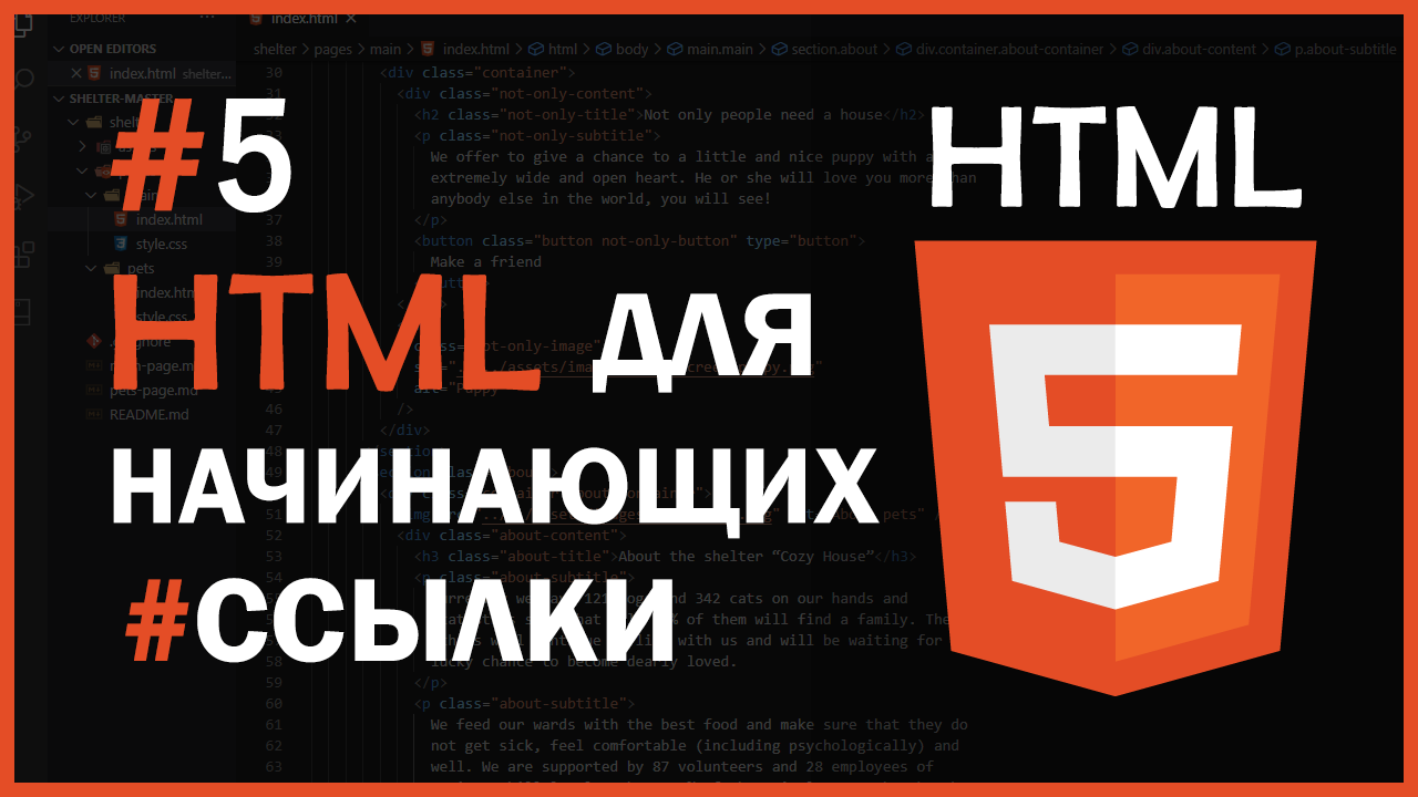 HTML для начинающих   #5 - Ссылки