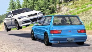 Реалистичные аварии на высокой скорости  - BeamNG Drive