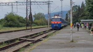 прибытие ретро-поезда Туапсе Гагра.Ст Гагра,21.09.22