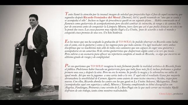 Zambra (La bien pagá) - Cante y guitarra - Ricardo Fernández del Moral - Yo Solo смотреть онлайн