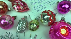 Советские стеклянные елочные игрушки, набор 3